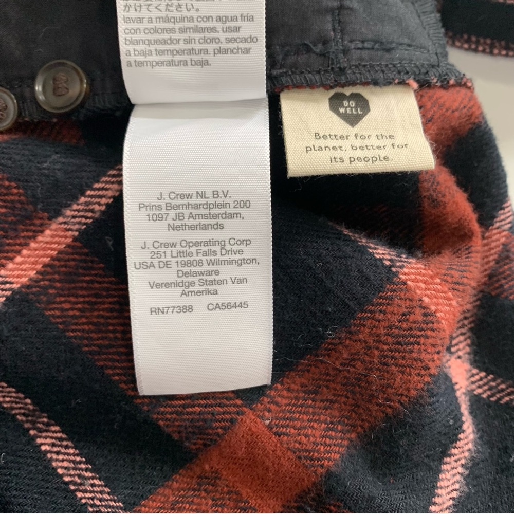 Madewell Slub Flannel Sunday Shirt in Evins Plaid Size XS Long Sleeves - Picture 11 of 14